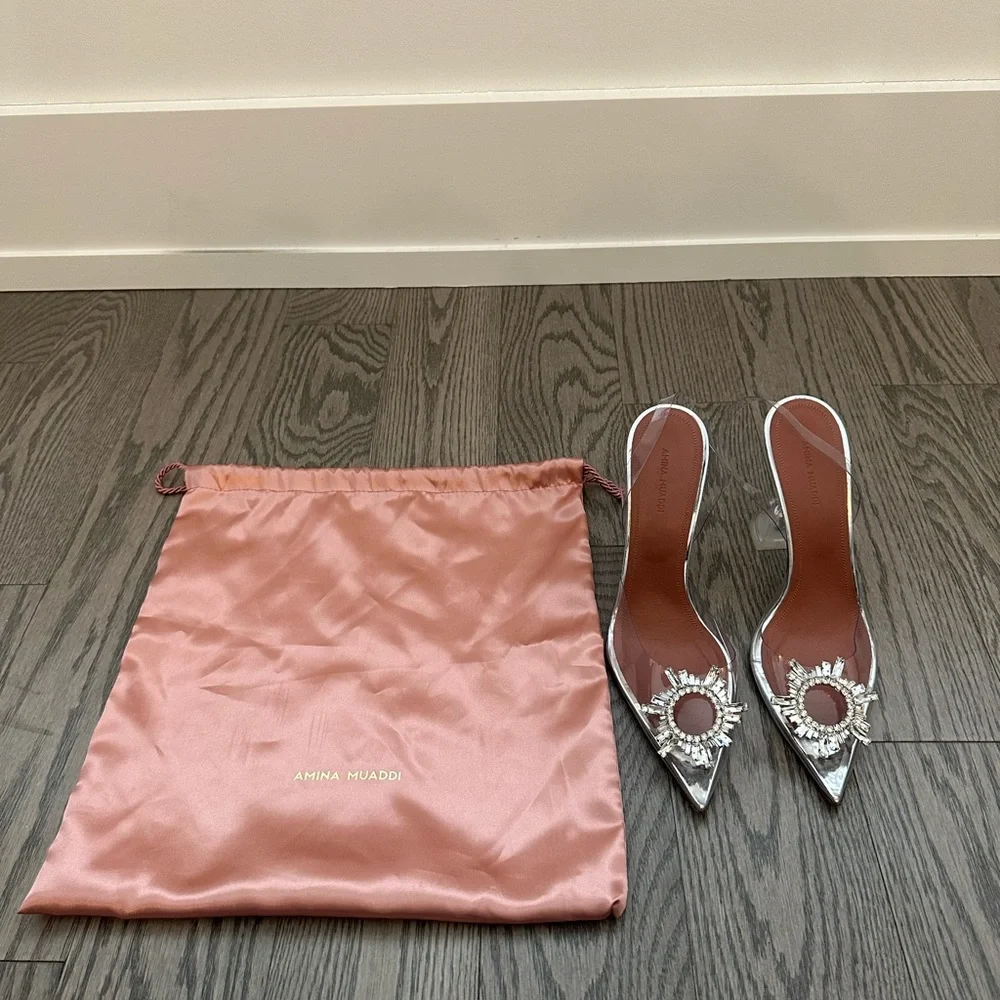 SOLD! AMINA MUADDI BEGUM PVC SLINGBACK - Picture 4 of 9